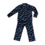 Ladies Navy Flannel Dog Themed Sleepset Size S-xxl