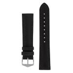 Merino Nappa Leather Watch Strap In Black - 16MM Gold