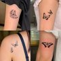 1 Sheets Collection Of Butterfly Elements Temporary Tattoo For Arm Leg & Back Perfect For Your Makeup Cool Personality Body Art