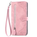 Anti-fingerprint Zipper Wallet Case Compatible With Iphone 15 Pro Max
