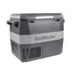 Snomaster - 54L Plastic Portable Fridge freezer Dc With 220V Power Adapter - Grey SMLS-57