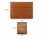 13INCH Pu Leather Laptop Sleeve With Stand Set