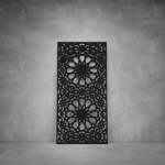 Laser Cut Screen - Design 110 - 2000 X 1000 X 20 Matt Black Indoor