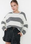 Colourblock Sweater - Ecru