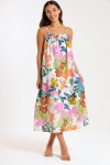 Lexie Floral Printed Midaxi Sleeveless Dress With Pockets