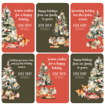 Personalised Christmas Gift Stickers - Festive Tree - Afrikaans
