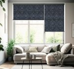 Dark Damask Ornaments Classic Blind