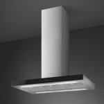 Smeg - 90CM Island Extractor Glass Front