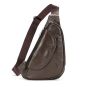 Genuine Leather Sling Bag Travel Crossbody Shoulder Chest Bag 696