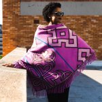 YBD Throw - Semomotela Radiant Orchid petunia - 150 X 168 Cm