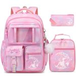 Digobay School Backpack For Girls Girls Backpacks With Lunch Bag Pencil Case Set Cute Bookbag School Bag For Kindergarten Elemen