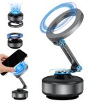Electric Vacuum Magnetic Suction Phone Holder 360 Xo Rotating Electric Vacuum Magnetic Car Phone Mount Adjustable Foldable Stron