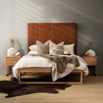 Ladysmith Double Leather Headboard Butterscotch