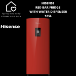 Hisense Red Bar Fridge With Water Dispenser - 177L