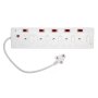 Eurolux EM6 10WAY Illuminated Switch Multi-plug