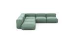 Five Module Corner Sofa - Velvet - Mint - 283CM X 283CM