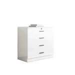 High Gloss 4 Drawer Chest Of Drawers