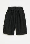 PoP Candy Baggy Denim Shorts - Charcoal Black