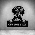 Vizslas With Custom Text - 450MM Grey