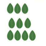 10 Piece Green Leaf Shape Plant Climbing Wall Fixer
