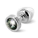 Diogol - Anni Butt Plug Round 25 Mm Silver & Black