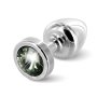 Diogol - Anni Butt Plug Round 25 Mm Silver & Black