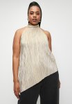 Co-ord Plisse Grown On Neck Shell Plus - Gold