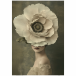 Deco Print Flowered Face 2