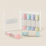 4 Pcs/set 30ML Candy Color Pump Dispenser Vacuum Bottle Plastic Travel Clear Lotion Cosmetics Empty Containers Cosmetic Spray Bo