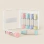 4 Pcs/set 30ML Candy Color Pump Dispenser Vacuum Bottle Plastic Travel Clear Lotion Cosmetics Empty Containers Cosmetic Spray Bottle Travel Essentials