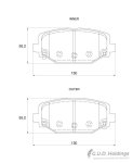 Kbc Brake Pad Rear For Dodge Chrysler