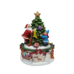 Revolving Santa With Christmas Tree