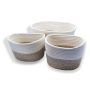 Storage Baskets Cotton Rope 3 Pieces