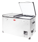 Snomaster 82.5L Dual Compartment Fridge freezer - Stainless Steel