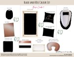 Cot Duvet Bedding Black And Rose Colour Set