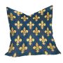 Blue And Gold Vintage Pattern Luxury Scatter Large