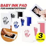 Newborn Footprint Handprint Safe Inkless Pad Gift Foot Hand Print Kit Christmas Halloween Thanksgiving Day Gift