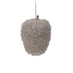 Apple Hanging Sugared Polyfoam 8X8X8CM Champagne - Long