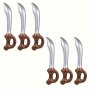 6pcs Inflatable Pirate Sword- Suitable For Cosplay Parties And Games- Costume Accessories Stage Props And Photo Booth Props Swimming Pool Toy Christmas Halloween Gift