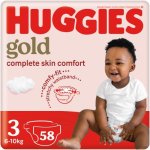 Huggies Gold Nappies Size 3 58'S