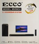 Ecco MV99C4 2.1 Channel Soundbar System 120W Peak Power Deep Bass Subwoofer Multi-input Connectivity