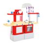 Infinity Large Red Kitchen With Microwave Sink And Oven