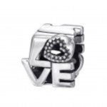 A202-C6017 - 925 Sterling Silver Love Charm European Charm Bead