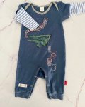 Naartjie Blue Aeroplane Onesie 0 3M