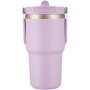 Clicks Stainless Steel Travel Mug With Purple Handle 600ML