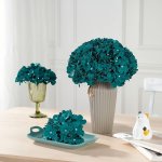6PCS Silk Hydrangea Artificial Flowers With Stems - Perfect For Home & Wedding Decor No Power Needed Artificial Flowers For Home