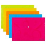 Carry Folder 180 Micron A4 Pack Of 10 Pcs In Mixed Colour