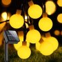 10M Solar Bubble Ball Warm White Fairy Lights - 100 Leds