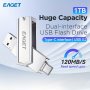 Eaget USB Flash Drive 1TB Multifunction USB 3.2 High Speed Memory Stick Pen Drive 32GB/64GB/128GB/256GB/512GB Usb-a Or Typc-c Flash Drive Disk Phone Accessories