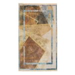 Abstract Leaf Geometric Printed Rug CPR2215